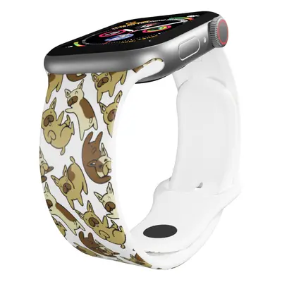 Apple watch řemínek Buldoci Barva: Bílá, Rozměr: 42/44/45/49mm