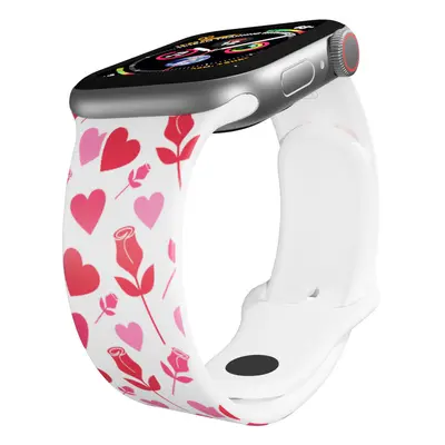 Apple watch řemínek Srdce a růže Rozměr: 38/40/41mm