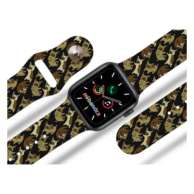 Apple watch řemínek Buldoci Barva: Bílá, Rozměr: 42/44/45/49mm