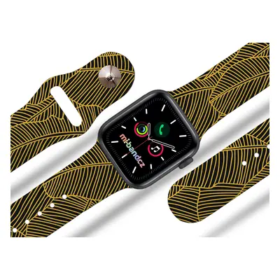 Apple watch řemínek Zlaté listy Rozměr: 42/44/45/49mm