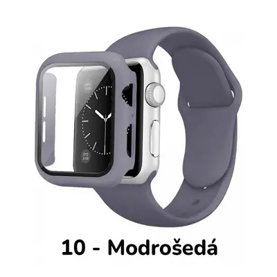 Set 3v1 pro Apple Watch Velikost: 40mm, Barevná varianta: 10 - Modrošedá, Velikost řemínku: M/L 