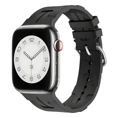 Silikonový řemínek se vzorkem pro Apple Watch 42/44/45/46/49mm Barva náramku: Šedá