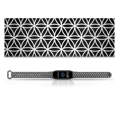 Náhradní náramek Mi band 3/4/5/6/7 Geometrie bílá Barva: Vícebarevná, Pro Přístroj: Xiaomi Mi ba