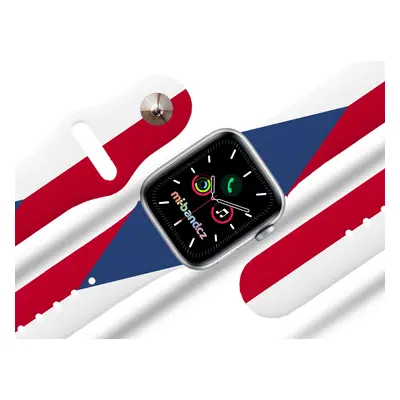 Apple watch řemínek Česká vlajka Rozměr: 38/40/41mm