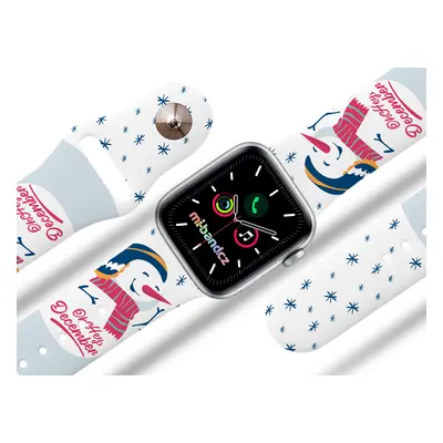 Apple watch řemínek Sněhulák Rozměr: 38/40/41mm