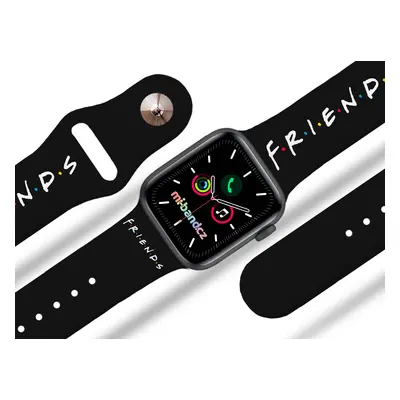 Apple watch řemínek Friends - Logo Rozměr: 42/44/45/49mm, barva pásku: černá