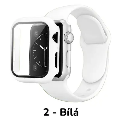 Set 3v1 pro Apple Watch Velikost: 45mm, Barevná varianta: 2 - BÍLÁ, Velikost řemínku: S/M (Pro o