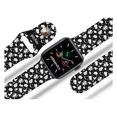 Apple watch řemínek Harry Potter - Harry Potter charms 3 Rozměr: 42/44/45/49mm, barva pásku: čer