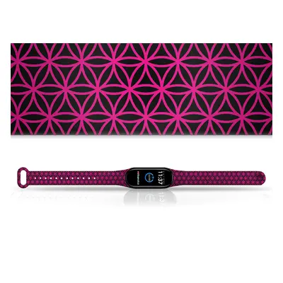 Náhradní náramek Mi band 3/4/5/6/7 Geometrie fialová Barva: Vícebarevná, Pro Přístroj: Xiaomi Mi