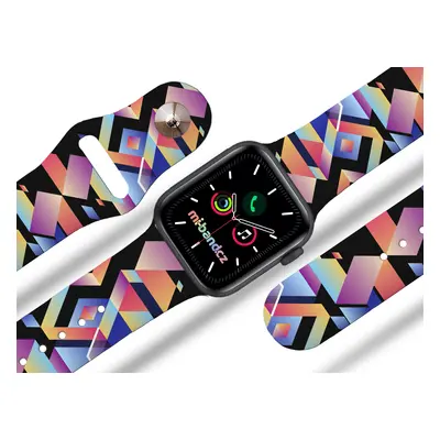 Apple watch řemínek Indiánský vzor Barva: Modrá, Rozměr: 38/40/41mm