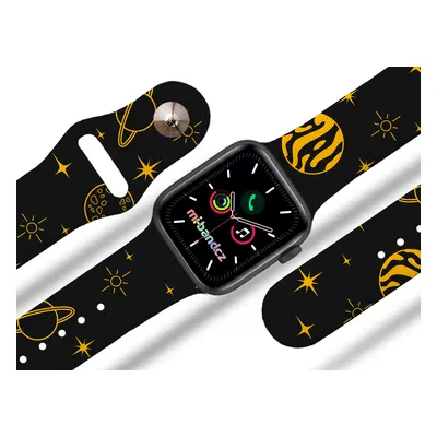 Apple watch řemínek Žluté planetky Rozměr: 42/44/45/49mm