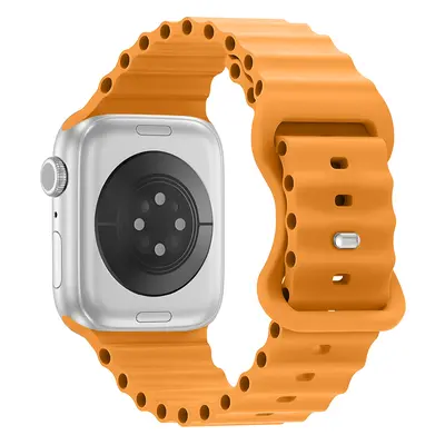 Vroubkovaný řemínek pro Apple Watch 42/44/45/46/49mm Barevná varianta: Oranžový