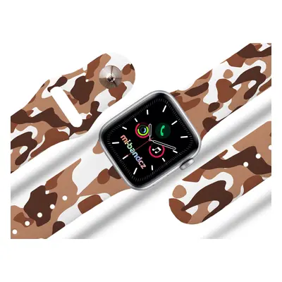 Apple watch řemínek Maskáč hnědý Barva: Bílá, Rozměr: 38/40/41mm