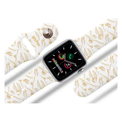 Apple watch řemínek Harry Potter - Zlatonky Rozměr: 38/40/41mm, barva pásku: bílá