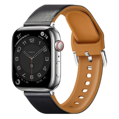 Řemínek z umělé kůže pro Apple Watch 38/40/41mm Barva: Černá