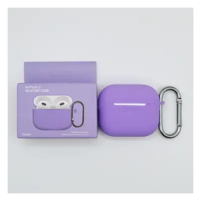 Jednobarevný obal s karabinou pro AirPods 3 Barva: Violet