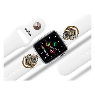 Apple watch řemínek Harry Potter - Bradavice 2 Rozměr: 42/44/45/49mm, barva pásku: bílá