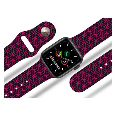 Apple watch řemínek geometrie fialová Rozměr: 42/44/45/49mm, barva designu: fialová