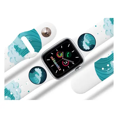 Apple watch řemínek Voda Barva: Bílá, Rozměr: 42/44/45/49mm