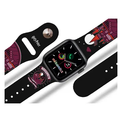 Apple watch řemínek Harry Potter - Škola čar a kouzel Rozměr: 42/44/45/49mm, barva pásku: černá