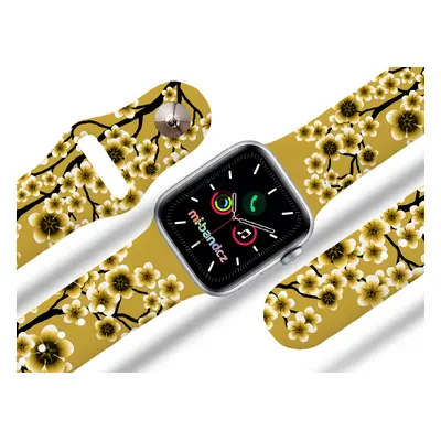 Apple watch řemínek Sakura zlatá Rozměr: 38/40/41mm