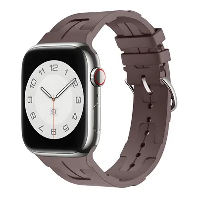 Silikonový řemínek se vzorkem pro Apple Watch 42/44/45/46/49mm Barva náramku: Švestková