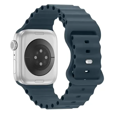 Vroubkovaný řemínek pro Apple Watch 42/44/45/46/49mm Barevná varianta: Tmavě Modrý