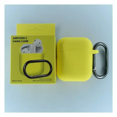 Jednobarevný obal s karabinou pro AirPods 1/2 Barva: Mellow Yellow