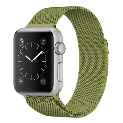 Milánský tah magnetický pro Apple Watch 42/44/45/46/49mm Barevná varianta: Zelená