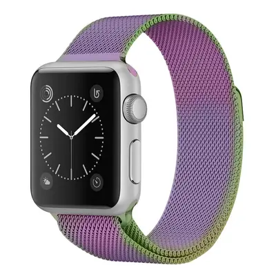 Milánský tah magnetický pro Apple Watch 42/44/45/46/49mm Barevná varianta: Duhová