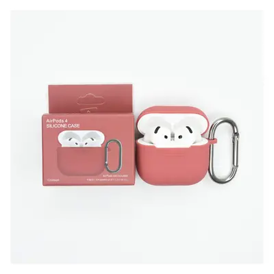 Jednobarevný obal s karabinou pro AirPods 4 Barva: Crimson