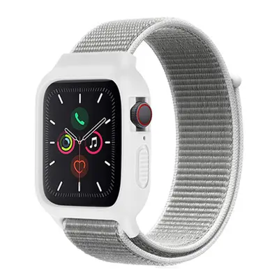 Nylonový set 2v1 pro Apple Watch 42/44/45mm Barevná varianta: Bílo-Šedá