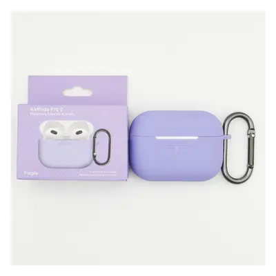 Jednobarevný obal s karabinou pro AirPods PRO / 2 PRO Barva: Purple