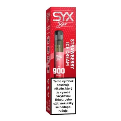 SYX BAR jednorázová e-cigareta Smooth Strawberry