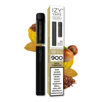 IZY VAPE IZY CLICK Starter Kit - Rich Tobacco (Silný tabák) 18mg