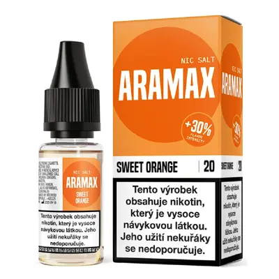 Aramax Salt - Sweet Orange (Sladký pomeranč) 10ml Obsah nikotinu: 10 mg