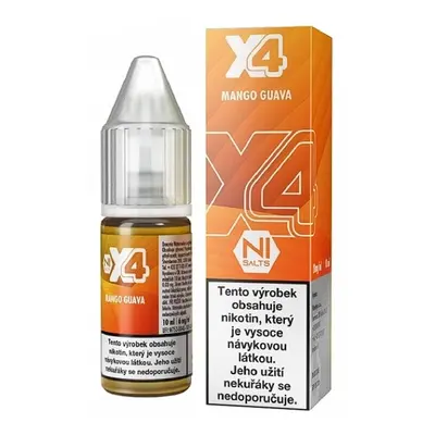 X4 Bar Juice Salt Mango Guava (Mango a guava) 10ml Obsah nikotinu: 20 mg