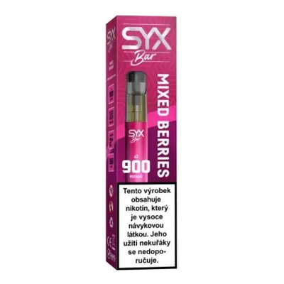 SYX BAR 900 jednorázová e-cigareta Mixed Berries