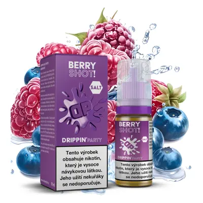 e-liquid Drippin Salt Party - Berryshot (Kyselé maliny a sladké borůvky) 10ml Obsah nikotinu: 10