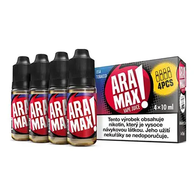 e-liquid ARAMAX USA Tobacco 4x10ml Obsah nikotinu: 6 mg