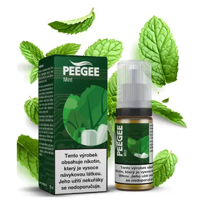 e-liquid PEEGEE - Mint (Máta) 10ml Obsah nikotinu: 12 mg