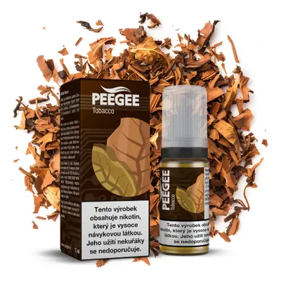 e-liquid PEEGEE - Tobacco (Čistý tabák) 10ml Obsah nikotinu: 12 mg