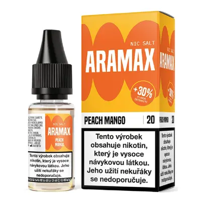 Aramax Salt - Peach Mango (Broskev a mango) 10ml Obsah nikotinu: 20 mg