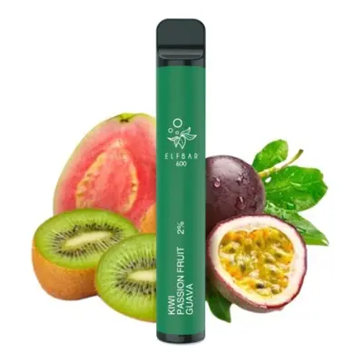 Elf Bar Vape ELF BAR 600 jednorázová e-cigareta Kiwi Passion Fruit Guava