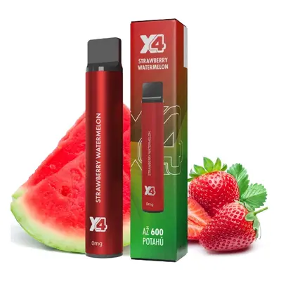 X4 Bar jednorázová e-cigareta Strawberry Watermelon (Jahoda a meloun) Obsah nikotinu: 0 mg