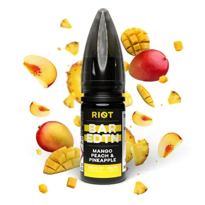 Riot Labs E-liquid Riot BAR EDTN Salt 10ml: Mango Peach Pineapple (Mango, broskev a ananas) Niko