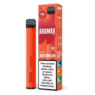 Aramax BAR 700 jednorázová e-cigareta Watermelon (Meloun) 20mg