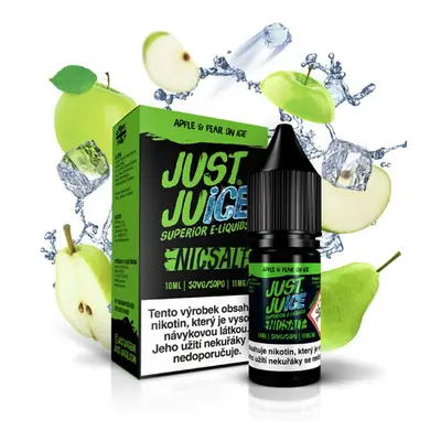 E-liquid Just Juice Salt Apple & Pear On Ice (Ledové jablko a hruška) 10ml Obsah nikotinu: 20mg