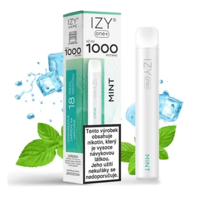 IZY VAPE IZY ONE+ jednorázová e-cigareta - Mint (Máta) 18mg