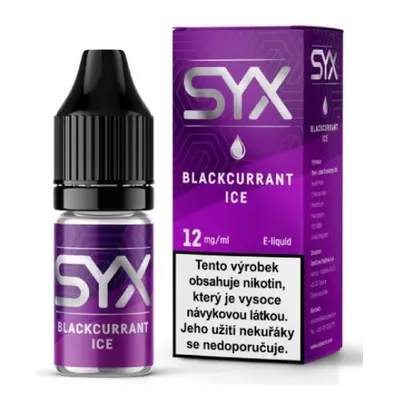 e-liquid SYX CLASSIC Blackcurrant Ice 10ml Obsah nikotinu: 12 mg